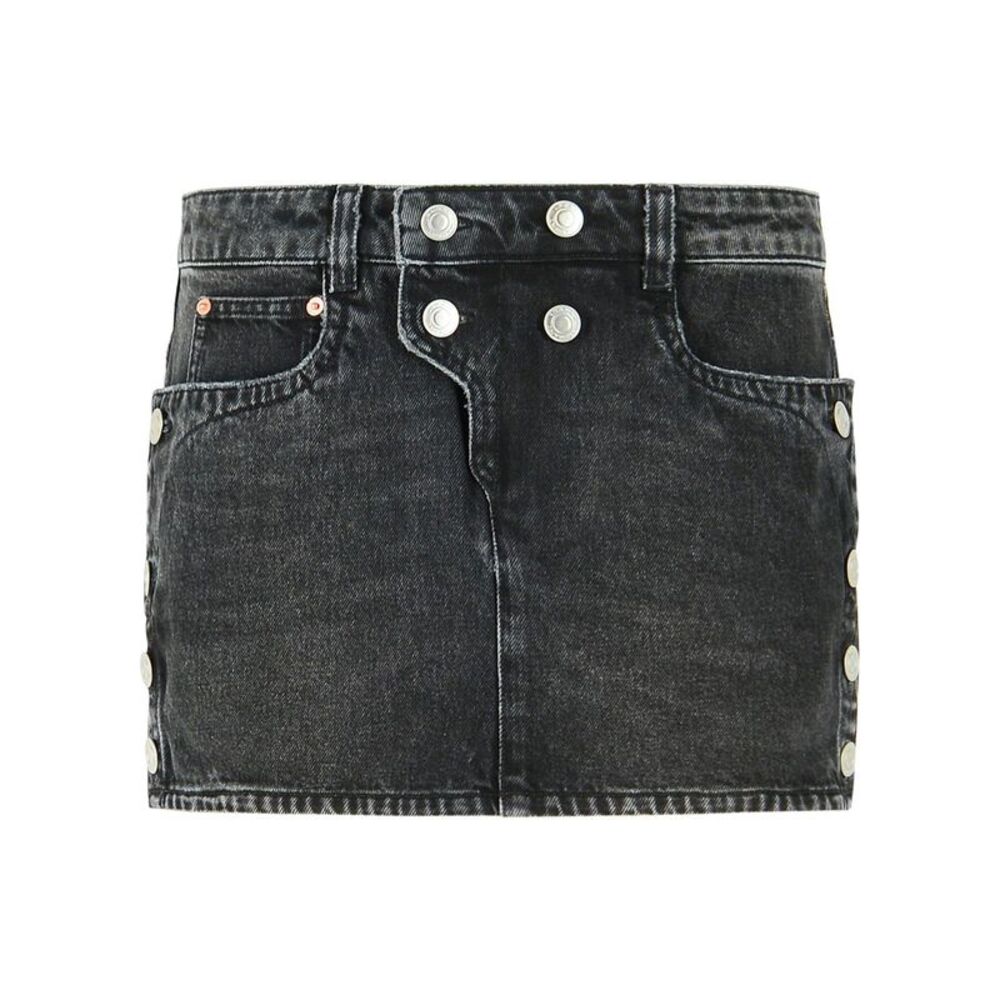 Isabel Marant 'Ralma' Skirt In Washed Black Cotton Women